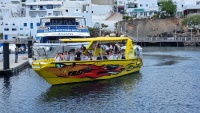 Da kommt unser Boot.